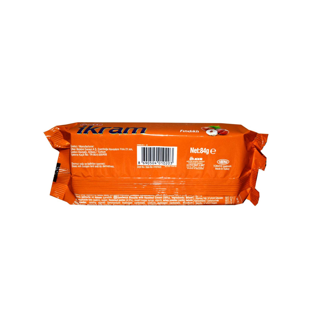 Ülker İkram Bisküvi 84 gr Fındıklı