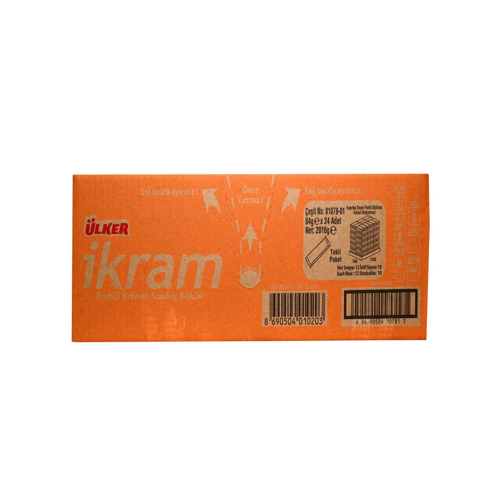 Ülker İkram Bisküvi 84 gr Fındıklı