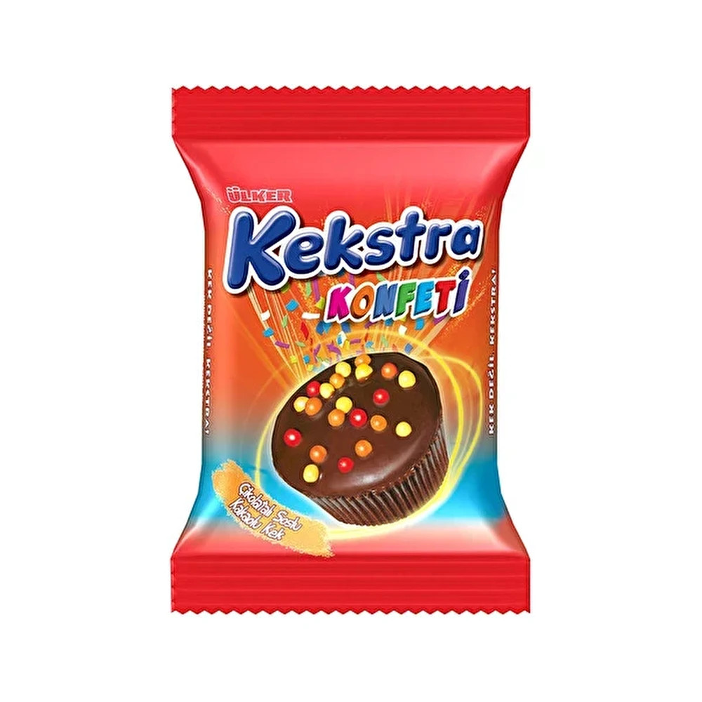 Ülker Kekstra Konfeti Muffin Kek Kakaolu 38 Gr Bisküvi ve Kek Fiyatı