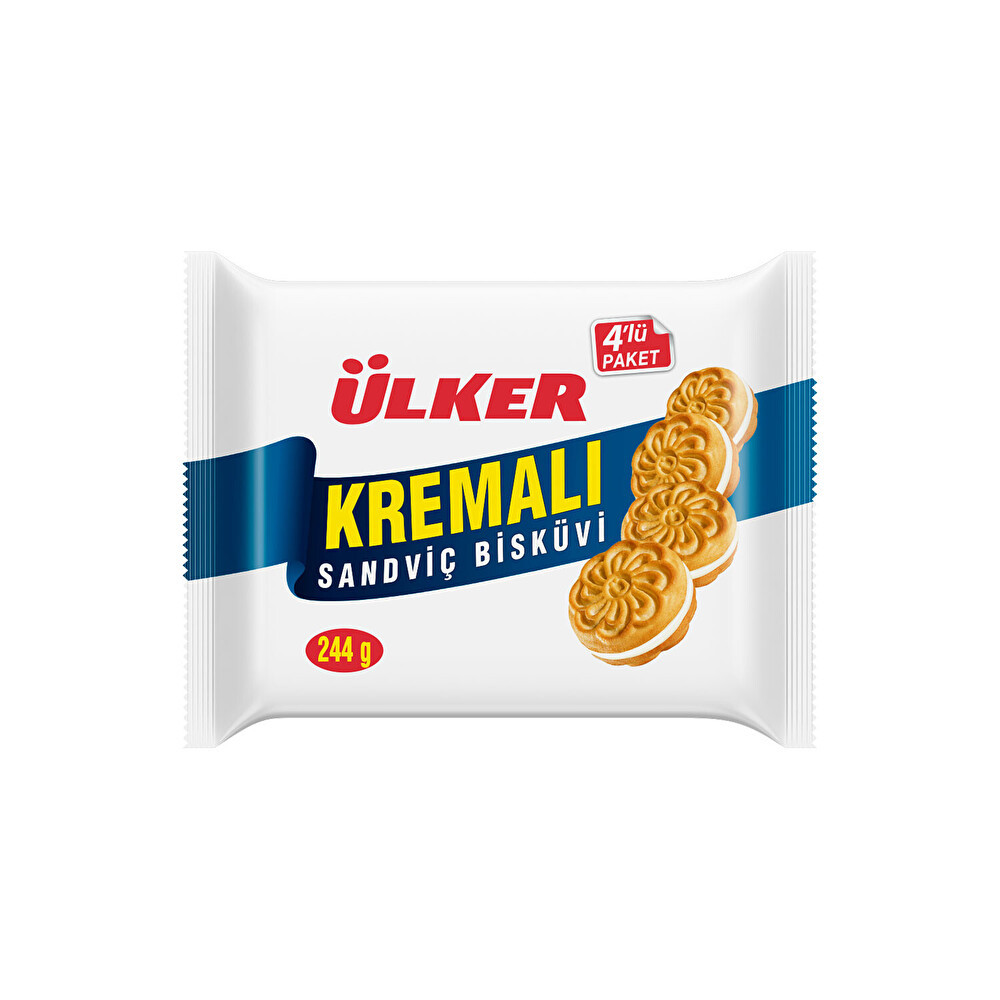 Ülker Kremalı Sandviç Bisküvi 244 Gr Bisküvi ve Kek Fiyatı