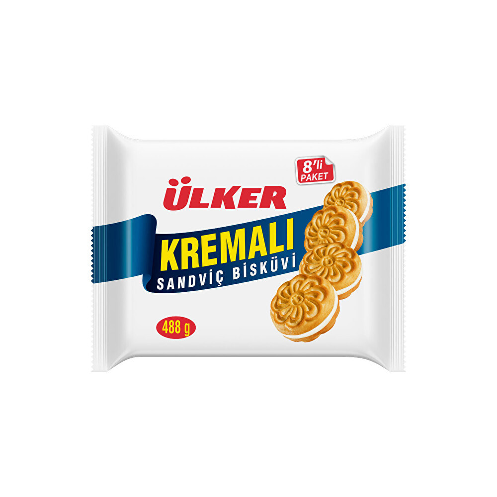 Ülker Kremalı Sandviç Bisküvi 488 Gr Bisküvi ve Kek Fiyatı