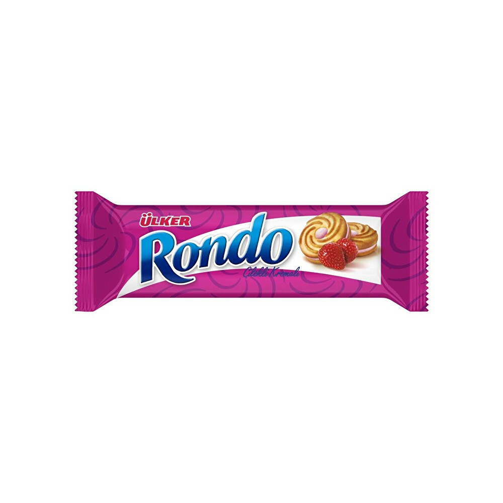 Ülker Rondo Çilekli Kremalı Bisküvi 61 Gr Bisküvi ve Kek Fiyatı