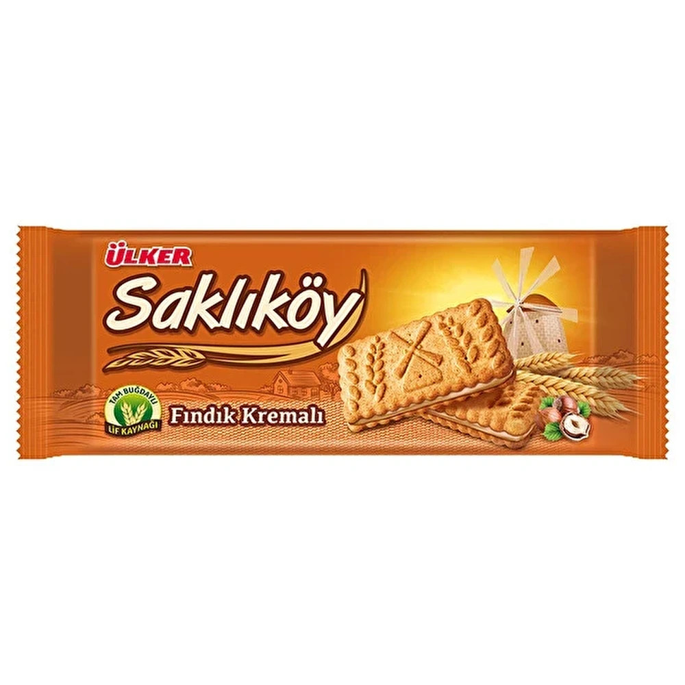Ülker Saklıköy Fındık Kremalı Bisküvi 100 Gr Bisküvi ve Kek Fiyatı