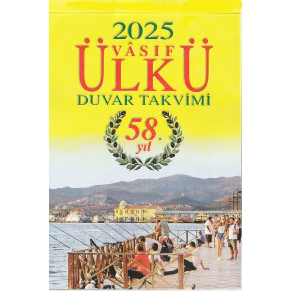 Ülkü Takvimcilik 2025 Vasıf Ülkü Duvar Takvimi ve Atatürk Resimli Arka Karton (Kod:01) Takvim Fiyatı