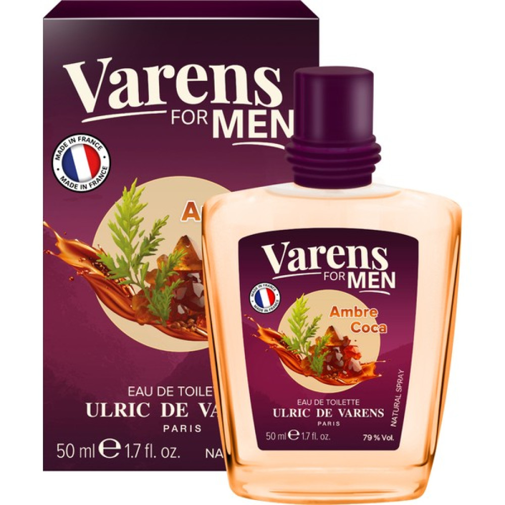 Ulric de Varens Varens For Men - Ambre Coca Edt 50ML Erkek Parfüm Erkek Parfümleri Fiyatı