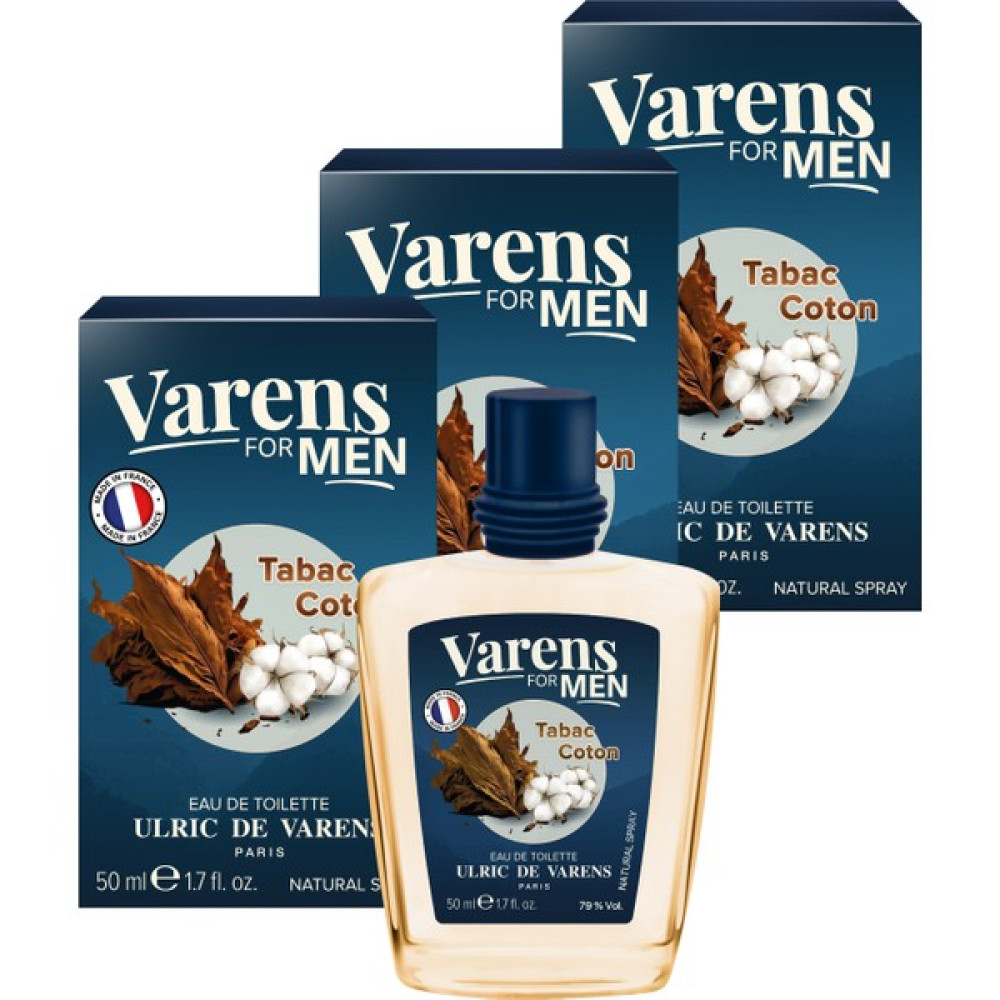 Ulric de Varens Varens For Men Tabac Coton 3'lü Set (3X50ML Edt) Erkek Parfüm Erkek Parfümleri Fiyatı