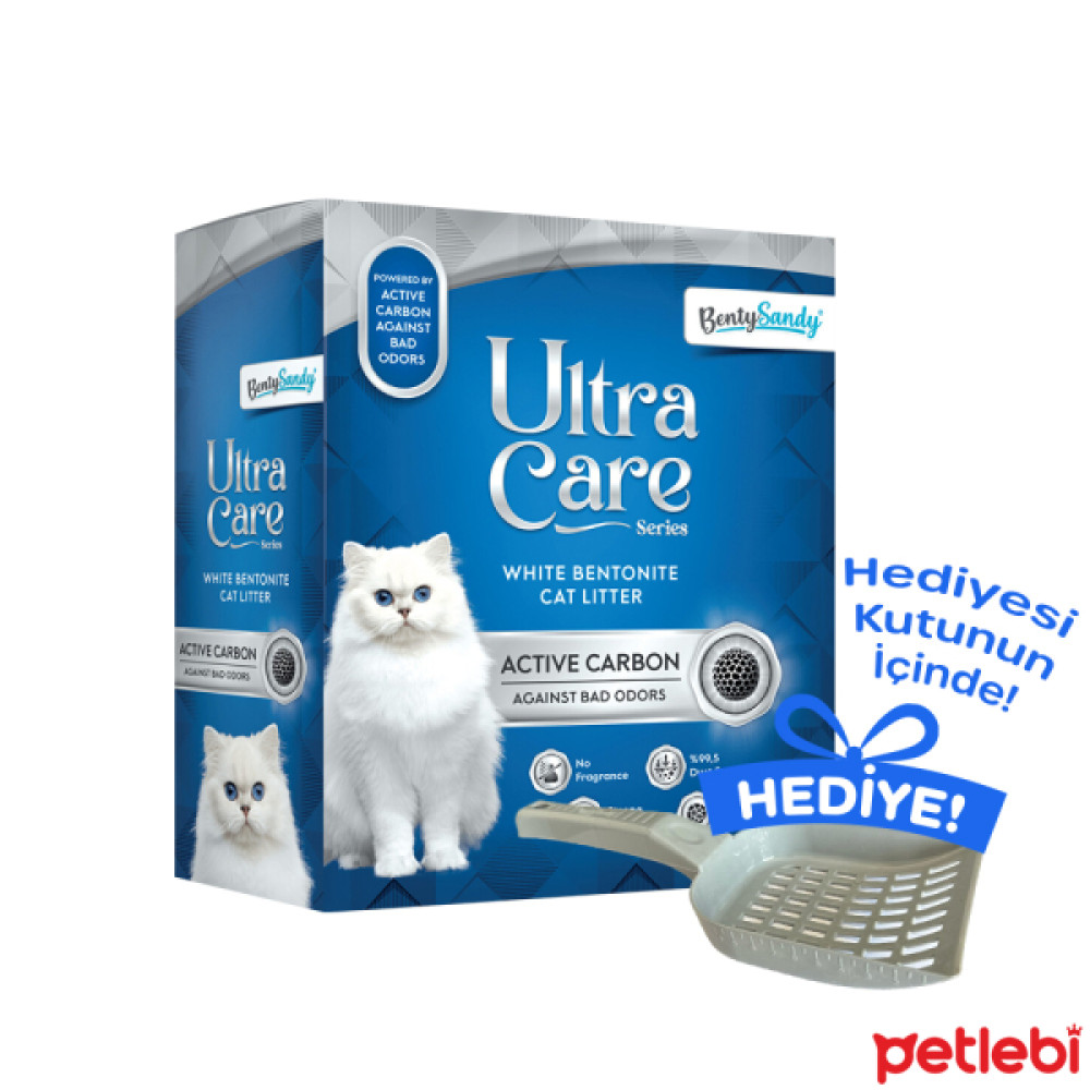 Ultra Care Aktif Karbonlu Parfümsüz Bentonit Kedi Kumu 8lt+Kürek HEDİYELİ! Evcil Hayvan Ürünleri Fiyatı