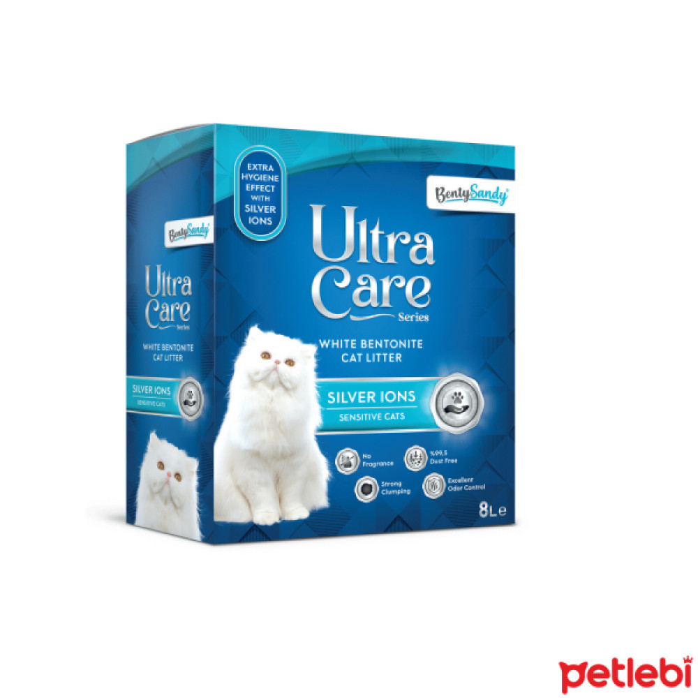 Ultra Care Silver Ions Hassas Kediler İçin Parfümsüz Bentonit Kedi Kumu 8lt Evcil Hayvan Ürünleri Fiyatı