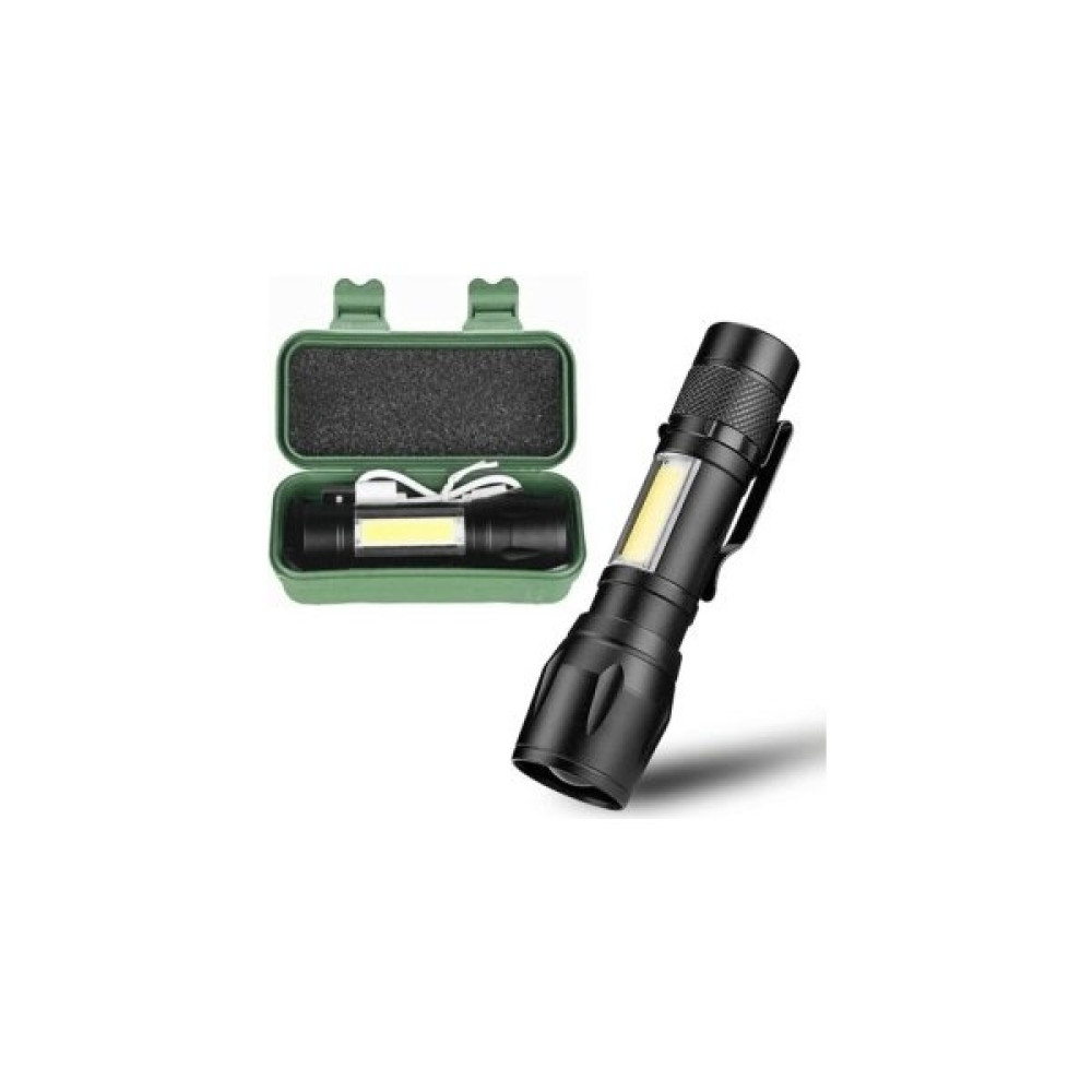 Ultra Güçlü 2500 Lumen 5W Cob LED USB Şarjlı El Feneri Avcılık Feneri Kamp Feneri El Feneri Fiyatı