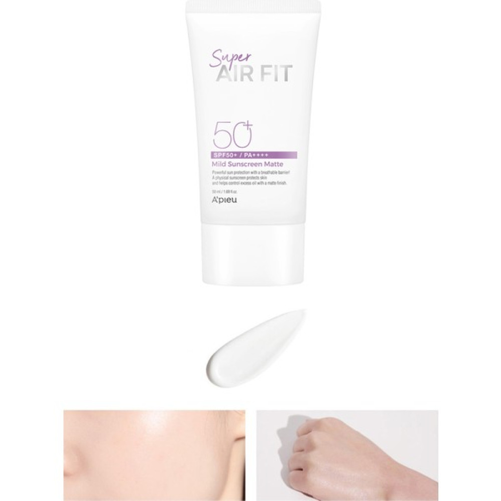 Ultra Hafif Fiziksel Güneş Koruyucu (SPF50+/P 50ML Super Air Fit Mild Sunscreen Matte Güneş Kremleri ve Losyonları Fiyatı