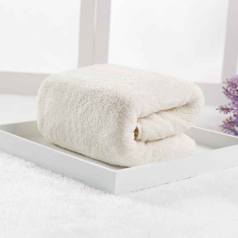 Ultra Ince Mikrofiber Havlu Yetişkin Mercan Çift Taraflı Kadife Havlu Güçlü Emici Yüz Havlusu Küçük Havlu (Yurt Dışından) - 34 x 34 cm - Beyaz El / Yüz Havlusu Fiyatı