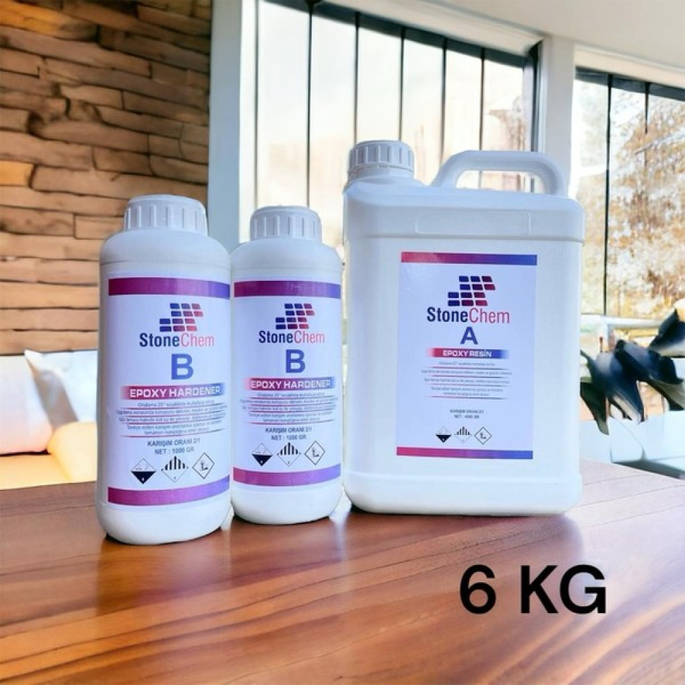 Ultra Şefaf Epoksi Reçine 6 KG Sanatsal Malzemeler Fiyatı