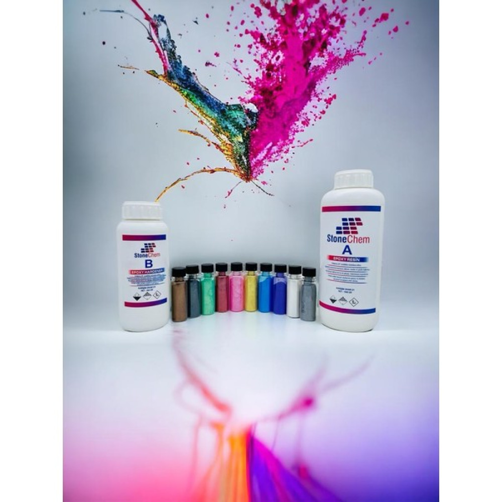 Ultra Şeffaf Epoksi 1,5 kg + Epoksi Pigment 10 Renk 150Gr Sanatsal Malzemeler Fiyatı