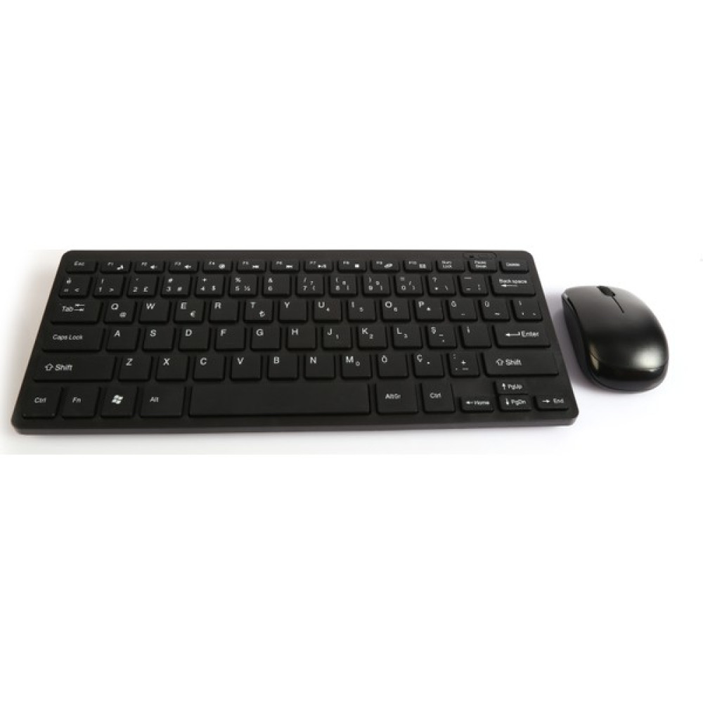 Ultra Tekno Kablosuz Türkçe Q Klavye + 2.4ghz Mouse Set Siyah Klavye - Mouse Fiyatı