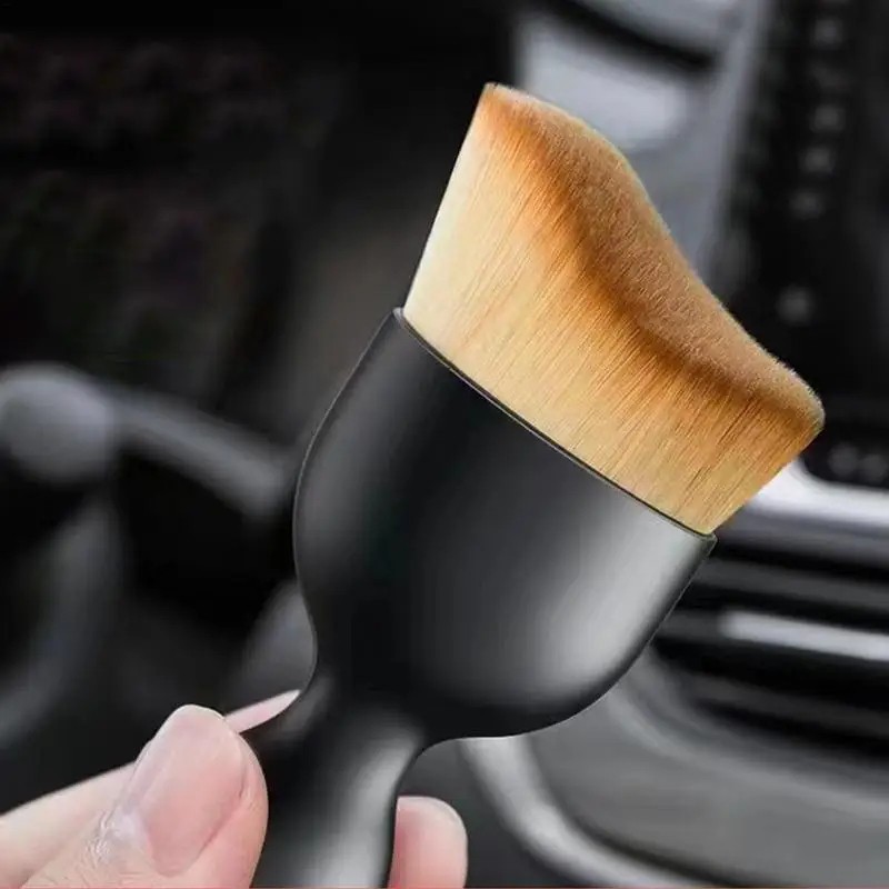 Ultra Yumuşak Kıllı Premium Araç Içi Temizleme Toz Fırçası (9,7cm x 5cm) Kutulu Araba Klima Temizliği Ince Kıl Detay - Siyah Klimalar Fiyatı