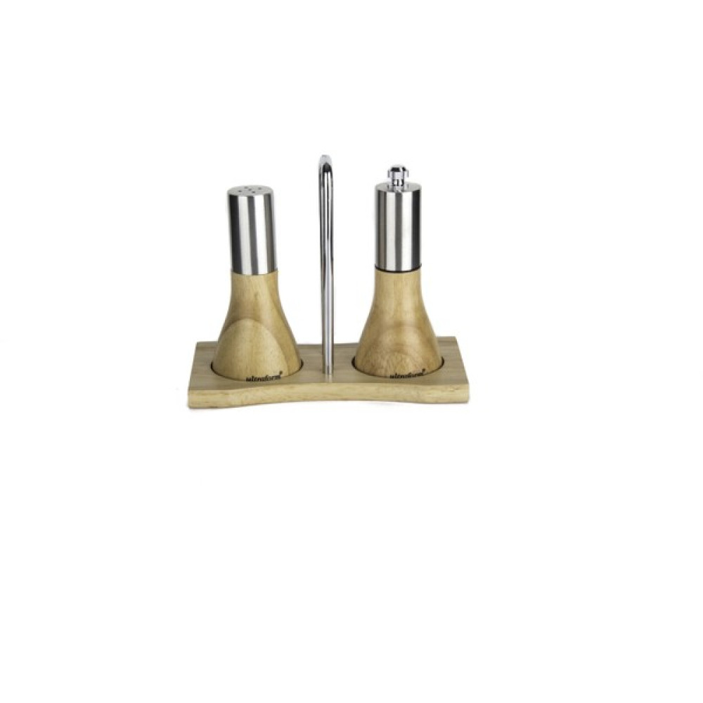 Ultraform Ahşap Standlı Tuzluk Biberlik 12 Cm Baharat Setleri & Baharatlıklar Fiyatı