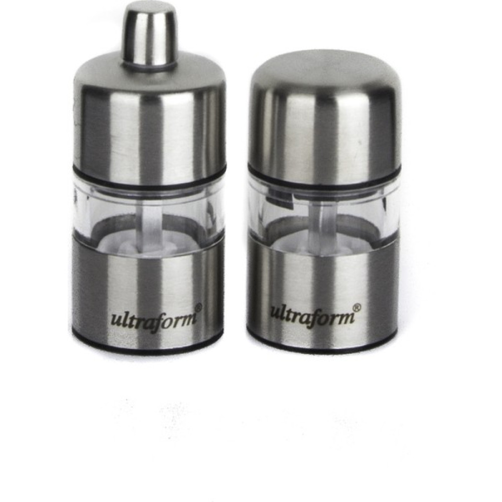 Ultraform Metal Karabiber ve Tuz Değirmen Seti 7 cm Baharat Setleri & Baharatlıklar Fiyatı