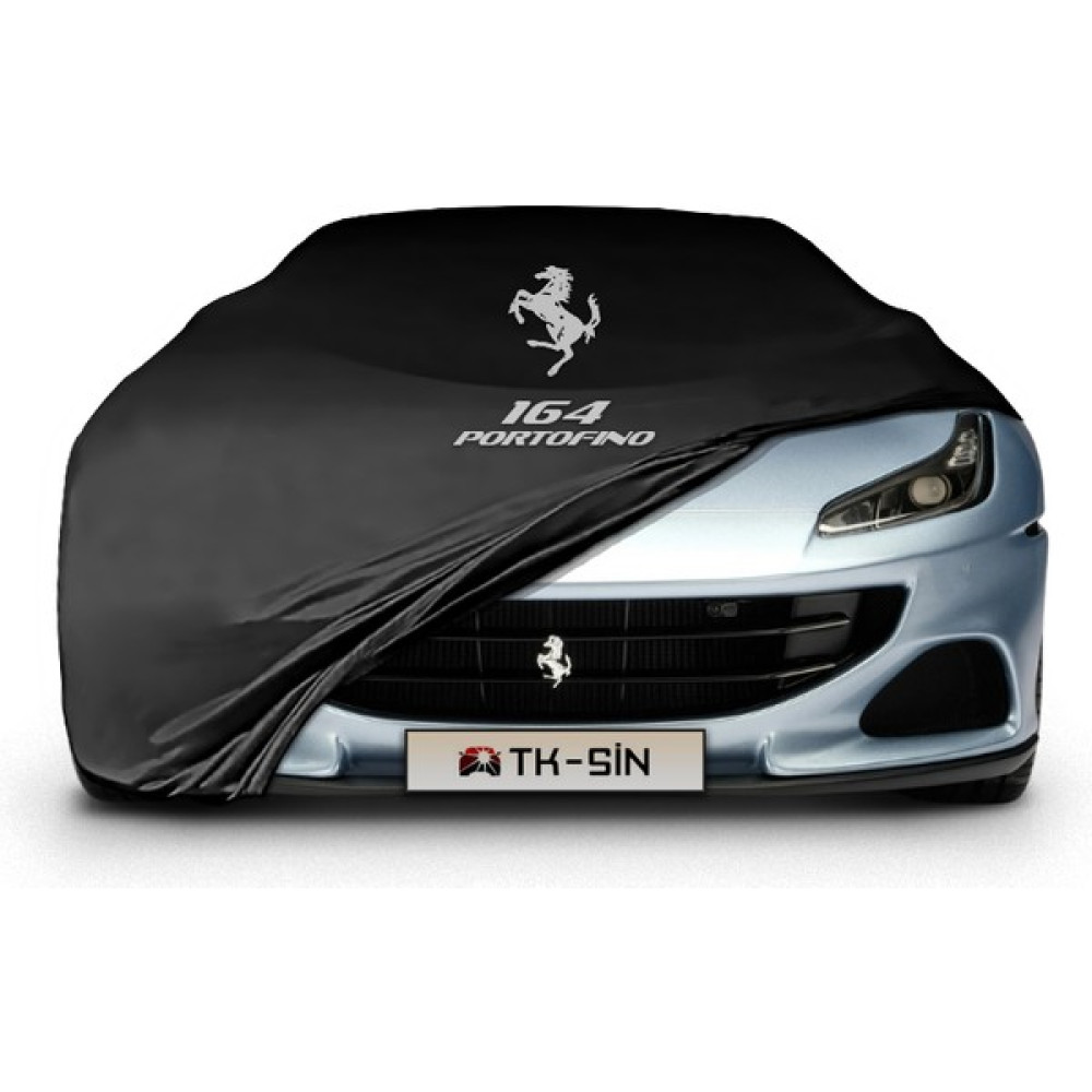 ULTRASHOP Ultra Shop Ferrari Portofino Uyumlu Araba Brandası Siyah Kumaş Penye Toz Geçirmez Garaj Brandası Oto Branda - Jarse Kumaş - Gri Oto Boyaları Fiyatı