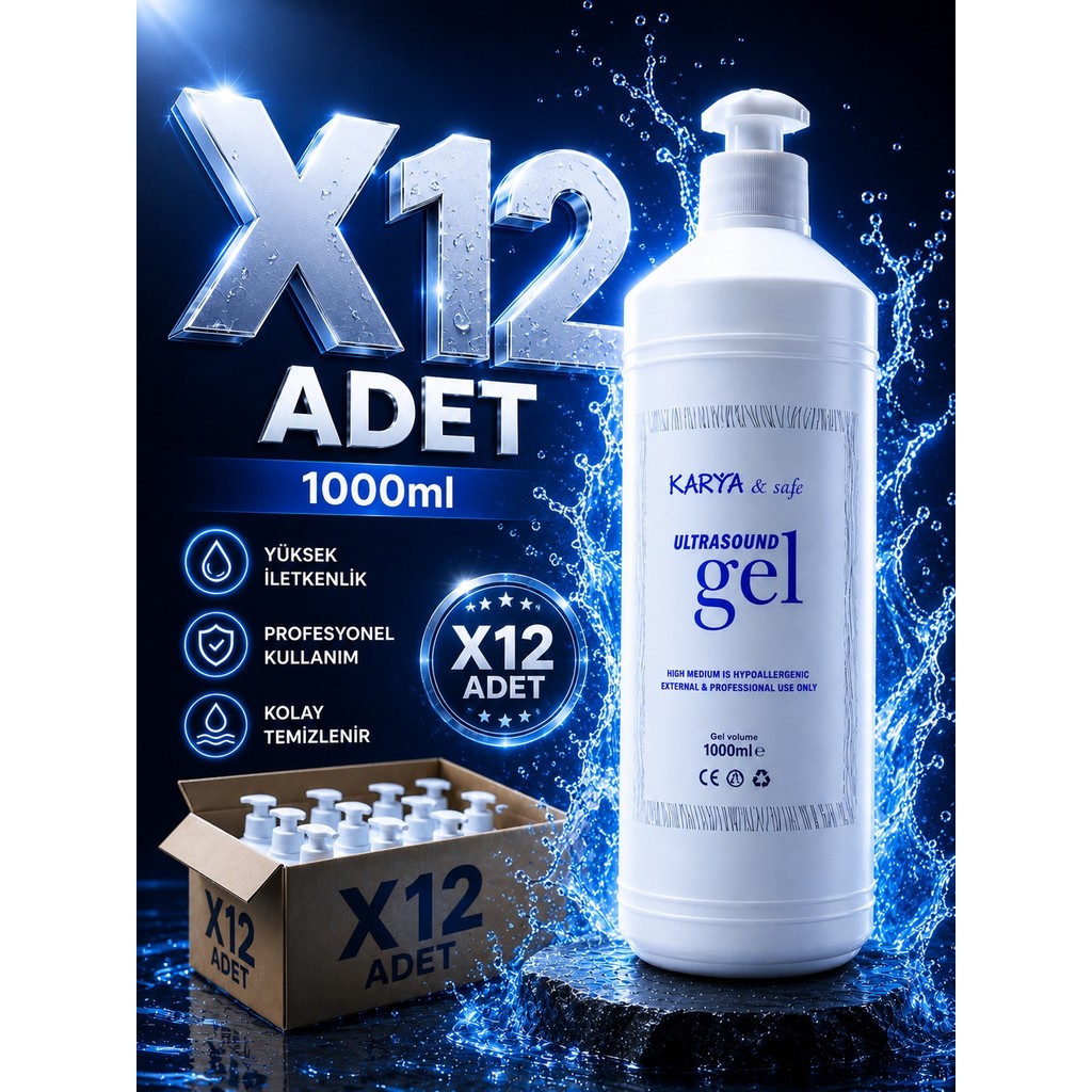Ultrason (Ekg) Jeli 1000 ml (1 Litre) - 12 Adet - Yok Diğer Fiyatı