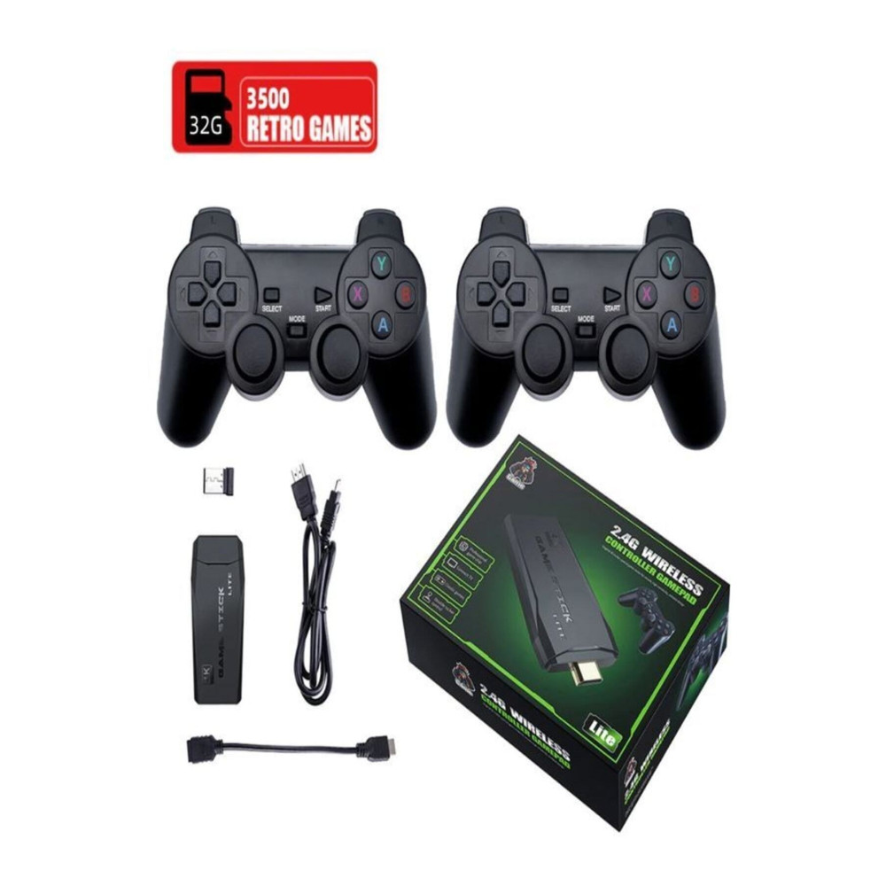 ULTRATEKNO 2.4g Kablosuz Çift Kol Retro Oyunlar 4k Game Stick 3500 Oyun Atari Oyun Konsolları Fiyatı