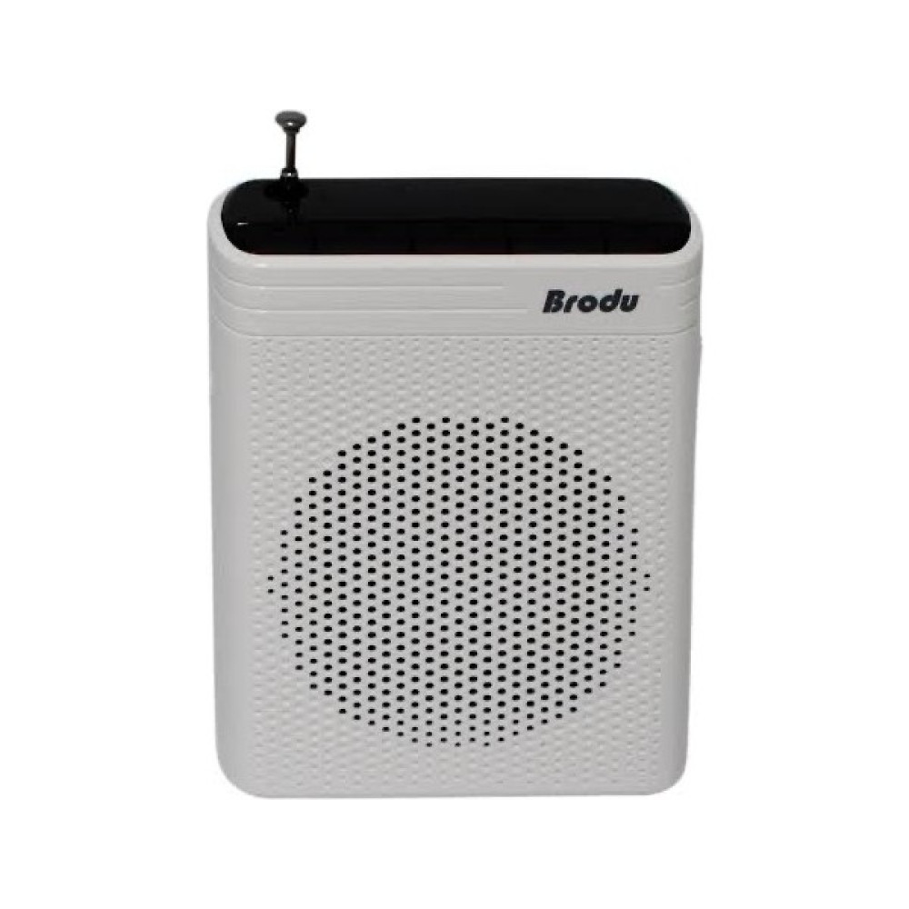 UltraTekno Brodu BTS-1383 Kablosuz Mikrofonlu Rehber Amfisi 3" Subwoofer Hoparlör Bluetooth Fm USB Tf Kart Destekli Öğretmen Amfisi - Beyaz Docking Hoparlör Fiyatı