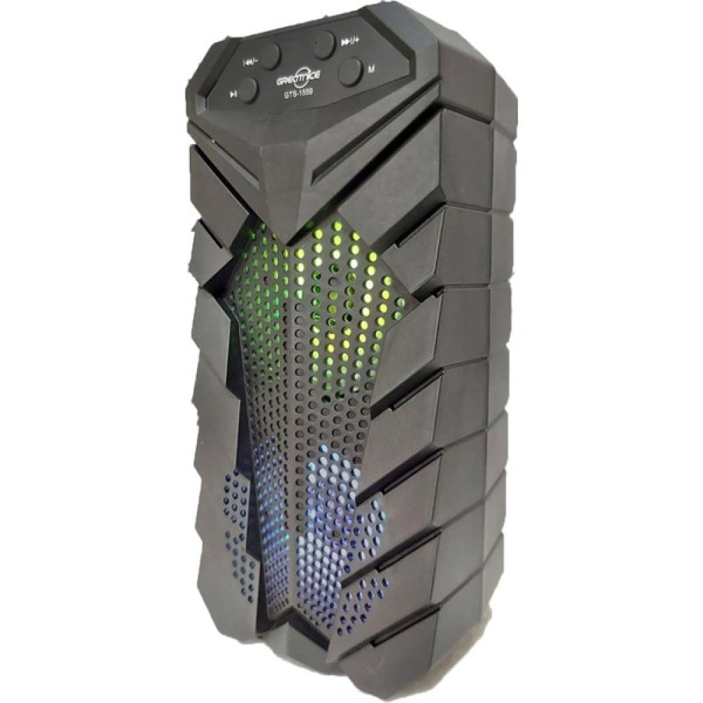 Ultratekno Gts 1559 3"x2 Fantastik Bluetooth Hoparlör Fm USB Tf Aux Destekli Rgb Işıklı 10W Speaker - Siyah Bluetooth Hoparlör Fiyatı