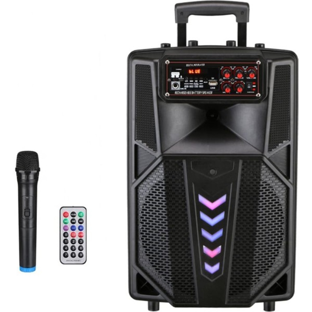 Ultratekno LT-1205 Bluetooth Hoparlör Şarjlı Taşınabilir Karaoke Sistemi + Mikrofon + Kumanda - Siyah Docking Hoparlör Fiyatı