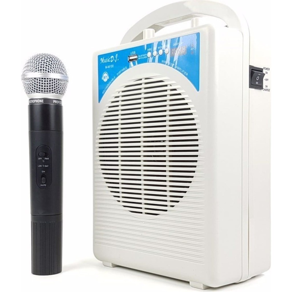 Ultratekno SK-290 Kablosuz 3 Mikrofonlu Ses Amplifikatör Hoparlör Bluetooth Taşınabilir Amfi - Beyaz Bluetooth Hoparlör Fiyatı
