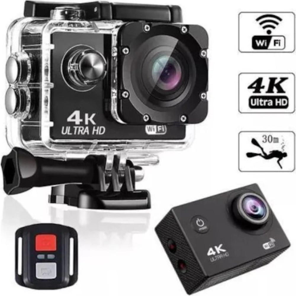Ultratekno SL-D212 Kask Kamerası 16MP Ultra Hd Wifi Aksiyon Kamerası Kumandalı Kamera - Siyah Aksiyon Kameralar Fiyatı