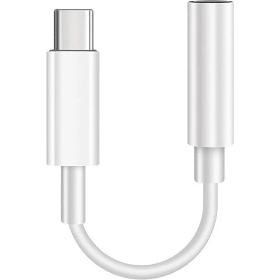 Ultratekno Type C To 3,5 mm Kulaklık Jakı Adaptörü Aux Ses Çevirici Dönüştürücü - Beyaz Bilgisayar Çevirici ve Adaptörü Fiyatı