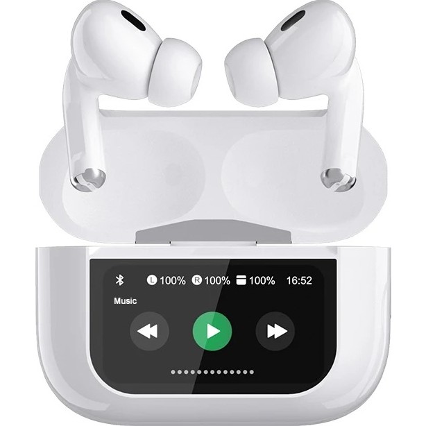 UltraTekno V20 Pro Earphone 2.nesil Aplikasyonlu Anc/enc Dokunmatik Ekranlı Bluetooth Kulaklık - Beyaz Bluetooth Kulaklık Fiyatı