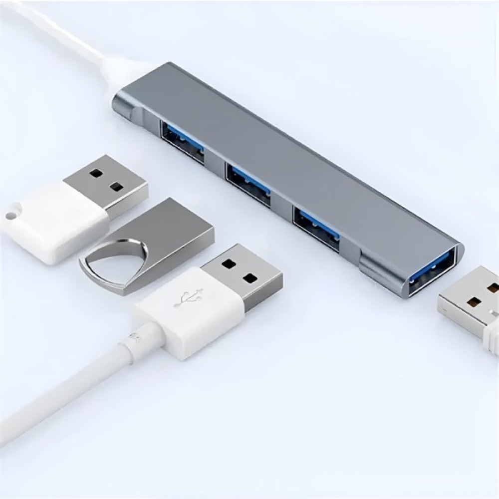 Ulu Bilgisayar 4 Port USB Hub Çoklayıcı Çoğaltıcı 4'lü USB 3.0 - Gri Bilgisayar Çevirici ve Adaptörü Fiyatı