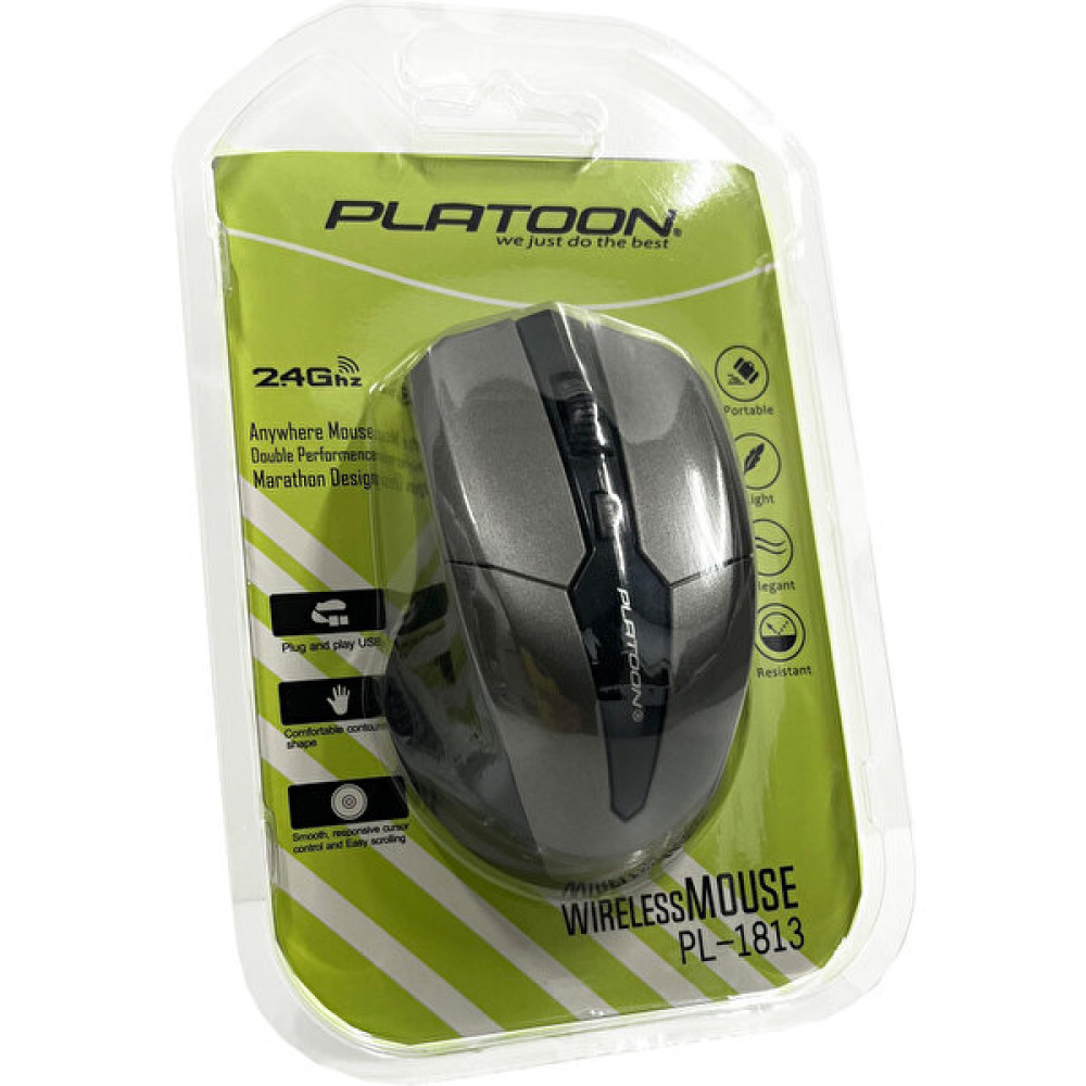 Ulu Bilgisayar Wireless Kablosuz Sessiz ve Ergonomik Mouse 1600 Dpı 2.4 Ghz - Gri Klavye - Mouse Fiyatı