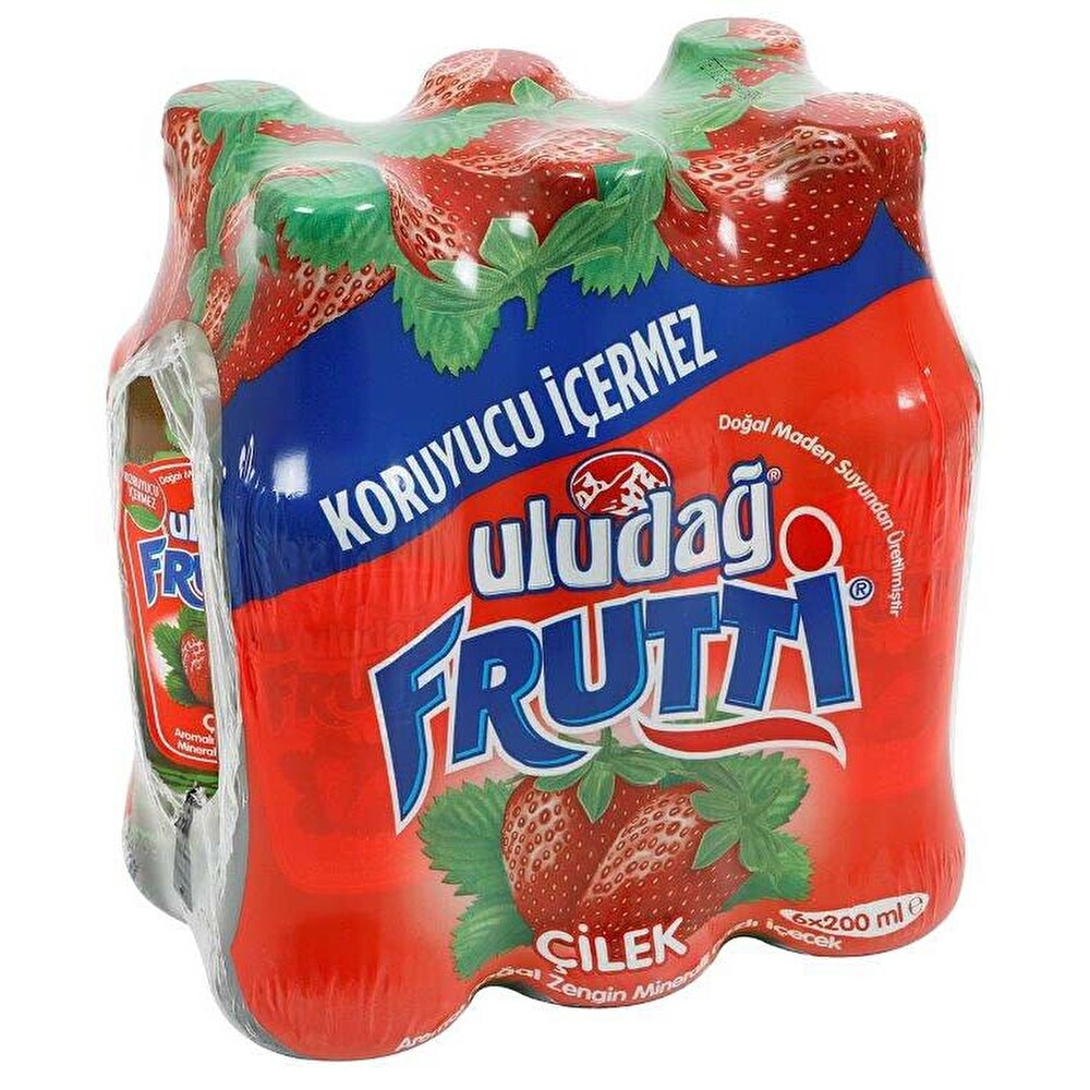 Uludağ Frutti Çilek 6x200 ml Maden Suyu ve Soda Fiyatı