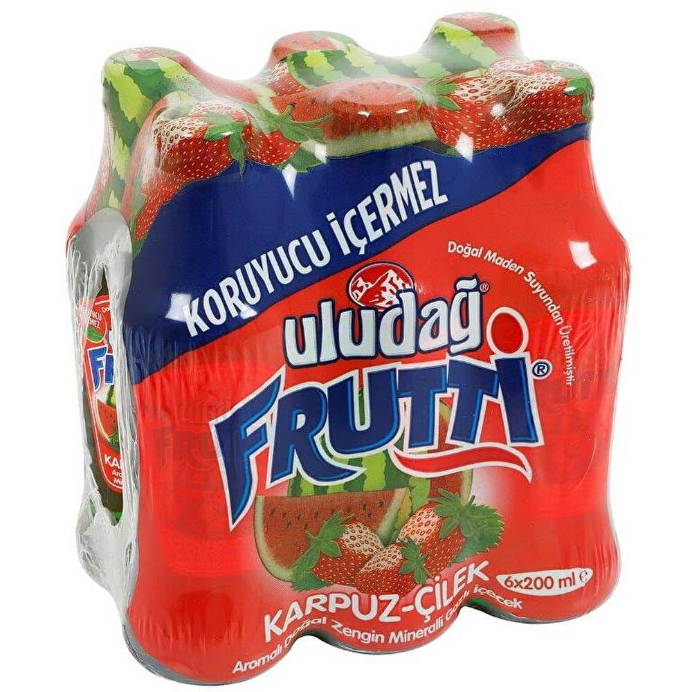 Uludağ Frutti Karpuz-Çilek 6x200 ml Maden Suyu ve Soda Fiyatı