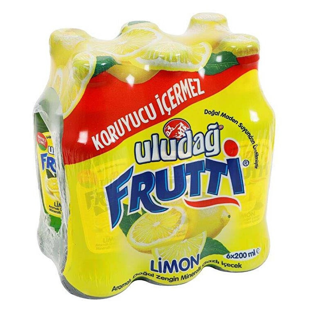 Uludağ Frutti Limon 6x200 ml Maden Suyu ve Soda Fiyatı