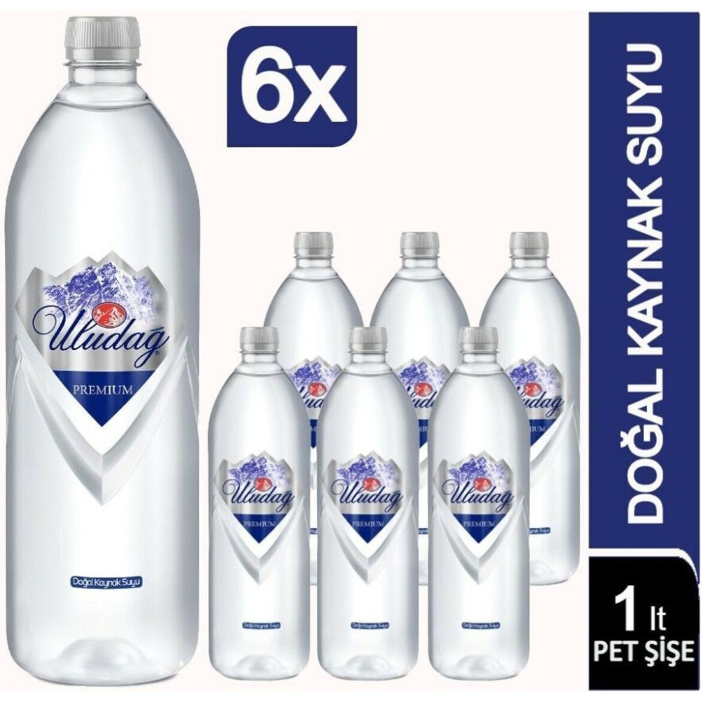 Uludağ Premium Su 1000 ml Pet Şişe 6 Lı Su Fiyatı