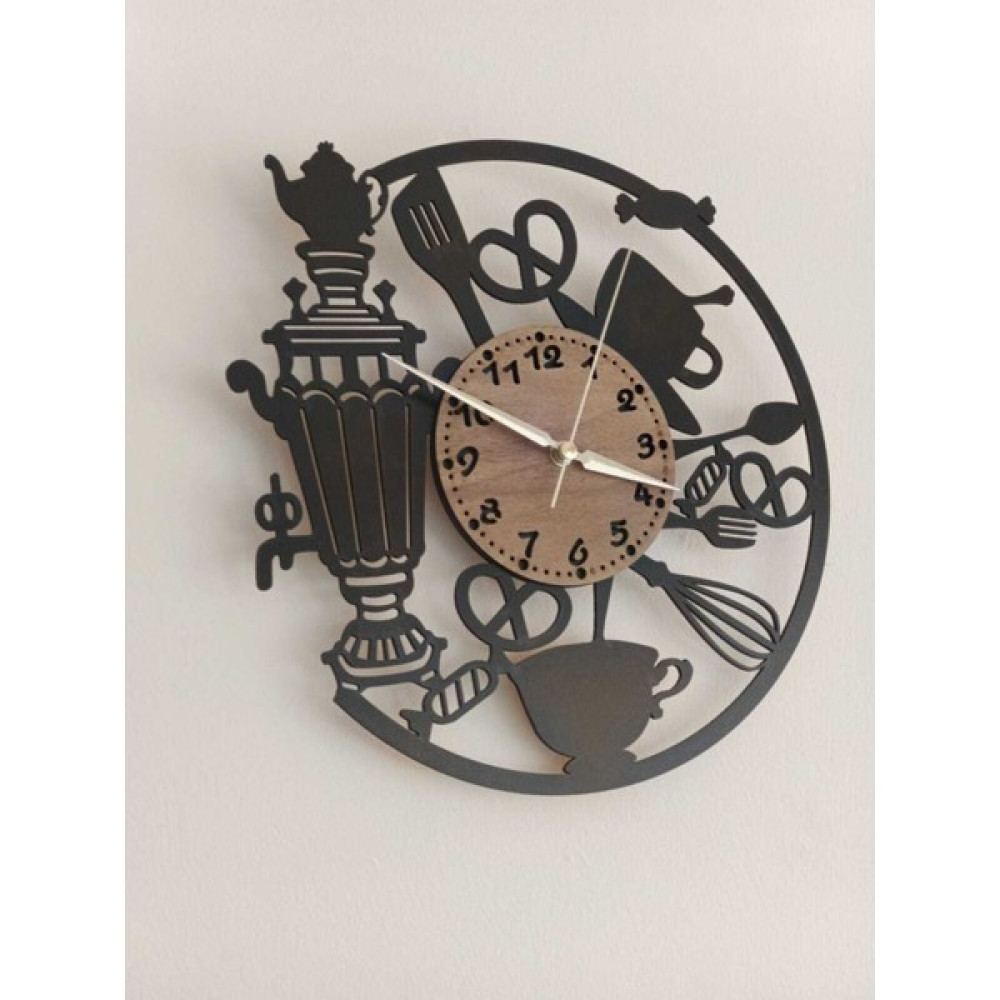 Üm-Ra Lazer Mutfak Cafe Duvar Saat - 40X40 cm Dekoratif Saat Fiyatı