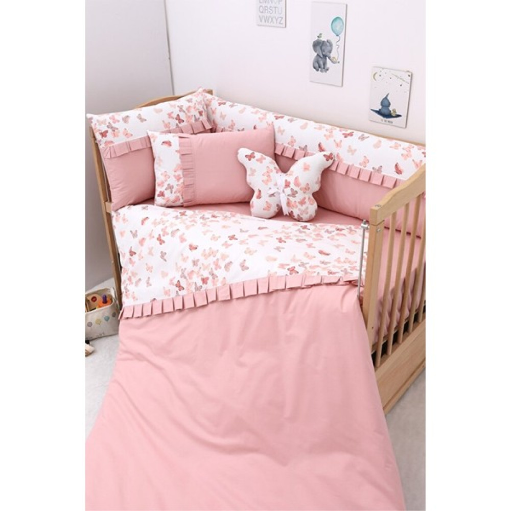 Umaybebek 60X120, Bebek Nevresim Takımı, Dolgu Korumalık, Düz Çarşaf - %100 Pamuk - Renkli - 60 x 120 cm Bebek Nevresim Takımı Fiyatı