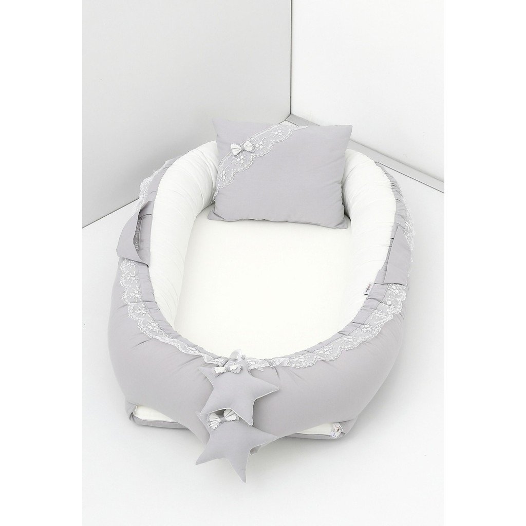 Umaybebek Babynest, Bebek Uyku Yatağı 0-2 Yaş - %100 Pamuk - Gri Krem - Gri - Krem - 60 x 90 cm SSD / Solid State Drive Fiyatı