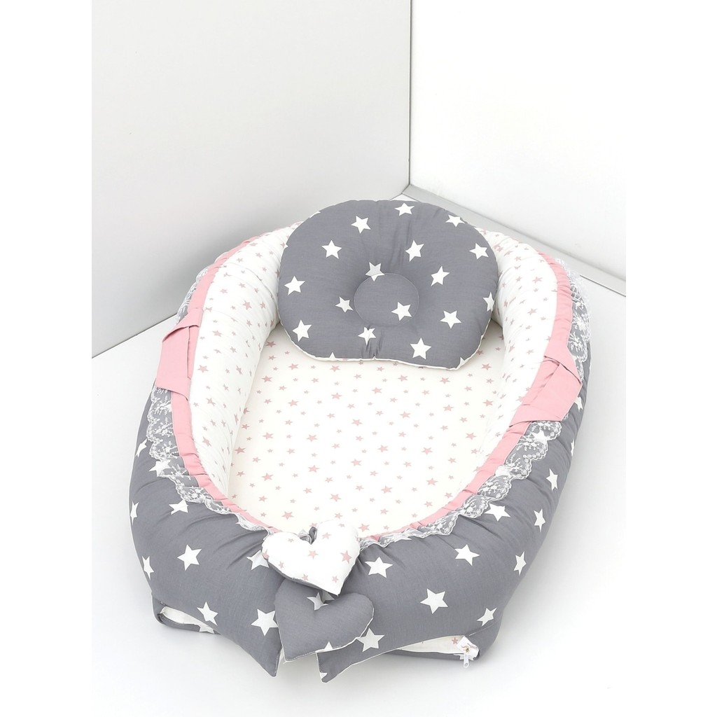Umaybebek Babynest, Bebek Uyku Yatağı 0-2 Yaş - Pamuk Kumaş - Koyu Gri Pudra - Koyu Gri - Pudra - 60 x 90 cm SSD / Solid State Drive Fiyatı