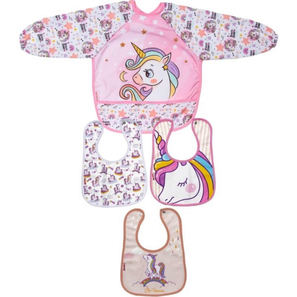 UmBaby Unicorn 2 Li Paket Giyilebilir Mama&etkinlik Önlüğü - Standart - Renkli Mama Önlüğü Fiyatı