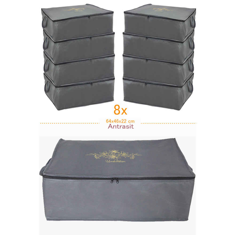 umbellatum 8 Adet Antrasit Baza Altı Düzenleyici Hurç 64x46 X 22 Cm Baza Altı Büyük Boy Saklama Hurcu Hurç Fiyatı
