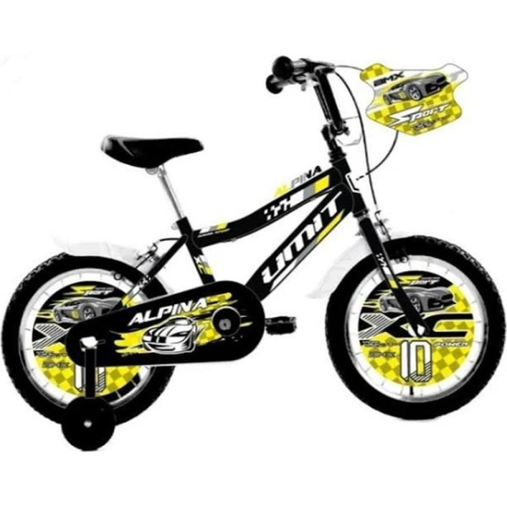 Ümit 1647 Alpına-M-Bmx-V Erkek Çocuk Bisikleti 16 Jant Siyah Sarı Çocuk Bisikletleri Fiyatı