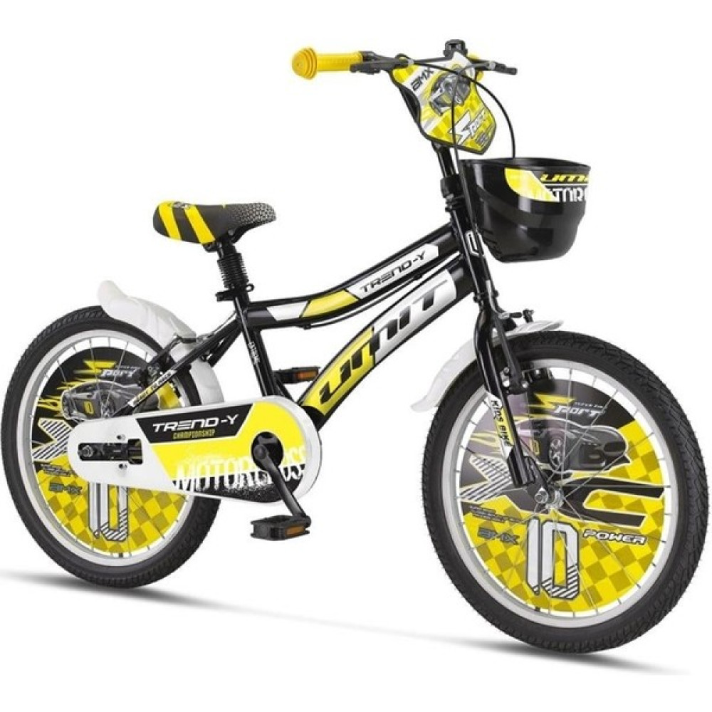 Ümit 2002 Trend-Y-Bmx-Sepet-V-Erkek Çocuk Bisikleti 20 Jant Siyah Sarı Çocuk Bisikletleri Fiyatı