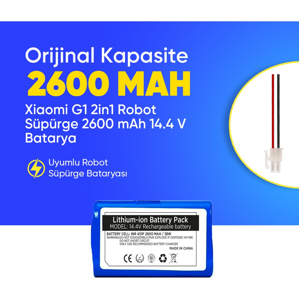 Ümit Maker Xiaomi G1 2in1 Robot Süpürge 2600 Mah Batarya - Standart Robot Süpürgeler Fiyatı