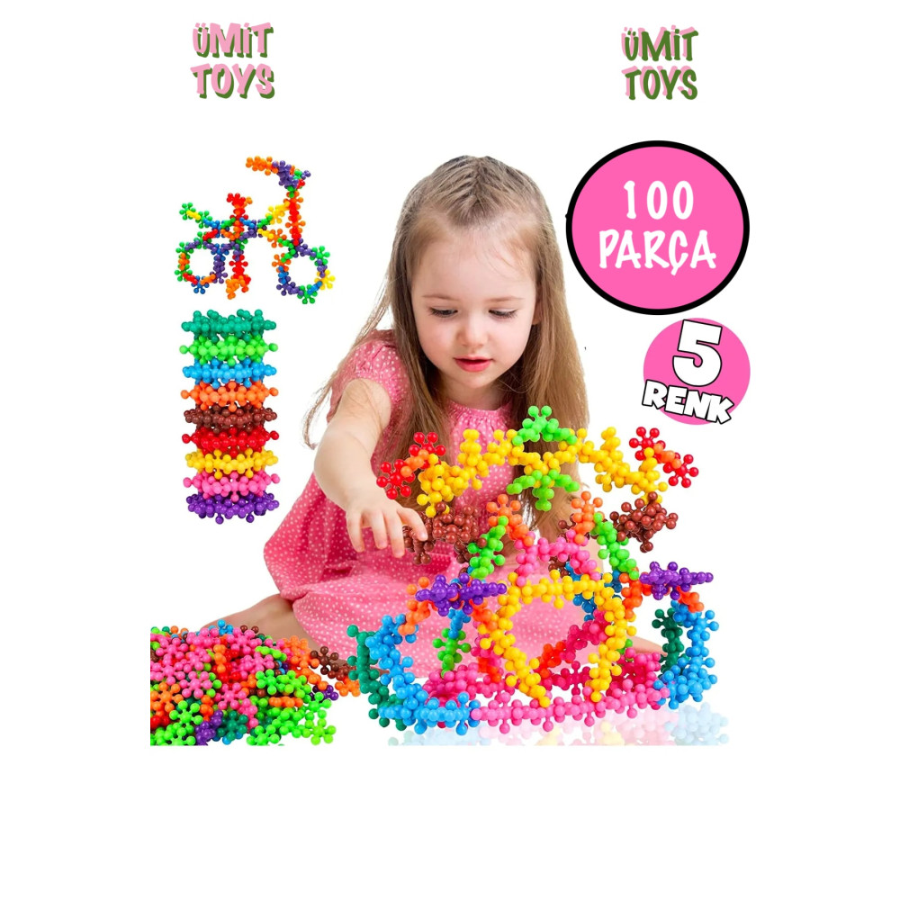 ümit toys Kar Tanesi Molekül Yapı Taşları Eğitici Oyuncak 100 Adet Eğitici Oyuncak Pop Tube Eğitici Oyuncak Fiyatı