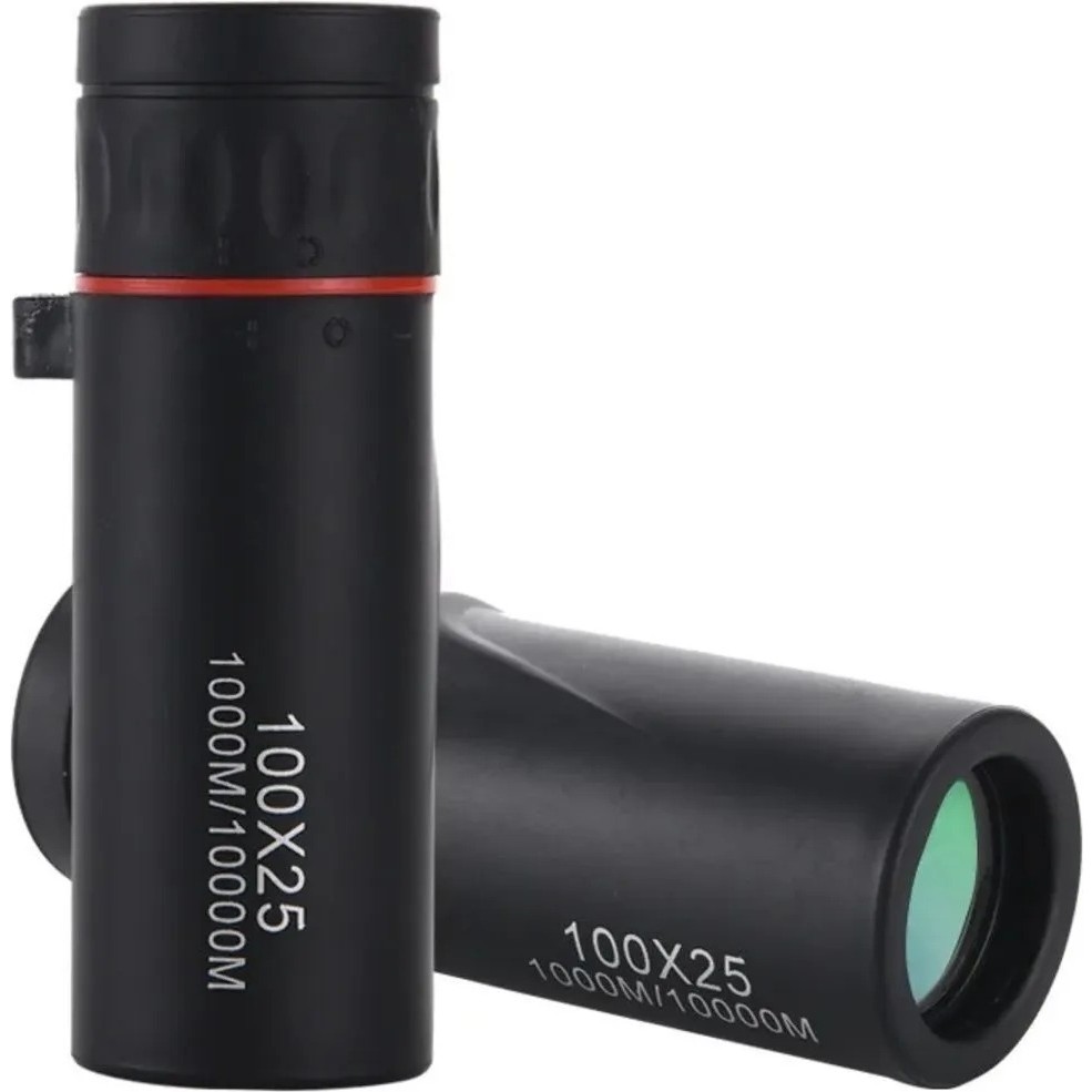 UmoTech 100X25 Tek Gözlü Dürbün 100 Kat Büyütme 25 mm Objektif Çapı Su Geçirmez ve Anti Reflection Kaplama - 9,2x3 Dürbünler Fiyatı