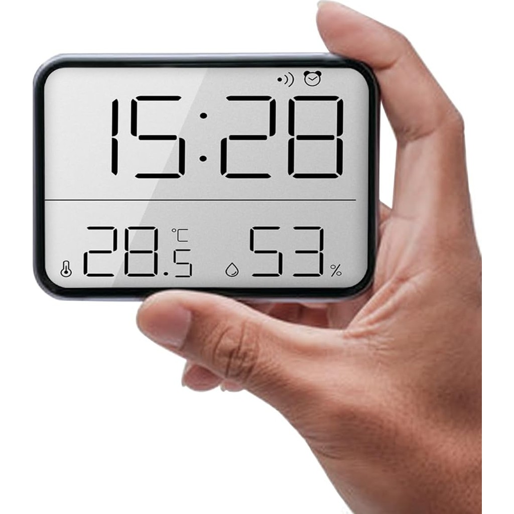 Umotech Dijital Mini Saat LCD Ultra Ince Mıknatıslı Buzdolabı Saati Alarmlı Nem ve Sıcaklık Göstergeli 9 x 7 cm Buzdolapları Fiyatı