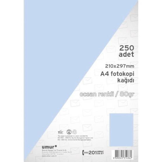 Umur 80 gr Renkli Ocean 120 A4 Fotokopi Kağıdı